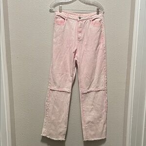 Cloud Ten Distressed Pink Women's Jeans